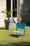 Lot de 2 chaises cale-dos de plage 1 pliure - O'Beach - Dimensions : 50 x 45 x 48 cm