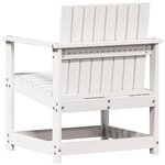 vidaXL Salon de jardin 3 Pièces blanc bois massif de pin