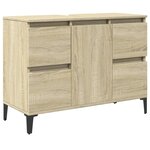 vidaXL Meuble d'évier chêne sonoma 80x33x60 cm bois d'ingénierie