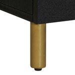 vidaXL Meuble TV noir 100x33x46 cm bois d'ingénierie