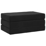 vidaXL Canapé-lit pliable 80 x 67 x 45 cm Noir