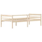 vidaXL Cadre de lit bois de pin massif 90x200 cm