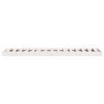 Lit de sol vidaXL Blanc 80x210 cm en bois massif de pin