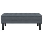 vidaXL banc Gris foncé 113 x 57 x 39 cm Velours