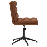 vidaXL Chaise de salle à manger Marron Similicuir