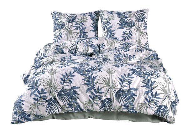 Parure de lit verte TROPICAL 260 x 240 cm