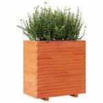 vidaXL Jardinière cire marron 70x40x72 cm bois de pin massif