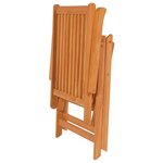 vidaXL Chaises de jardin 4 Pièces avec coussins vert Bois de teck massif