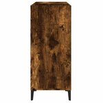 vidaXL Armoire à disques chêne fumé 84 5x38x89 cm bois d'ingénierie