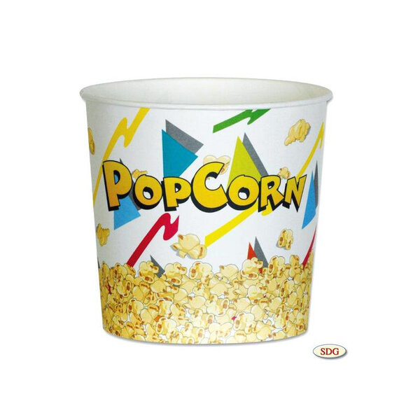 Pot pop-corn en carton 3000 ml - sdg - lot de 150 -  - carton 3