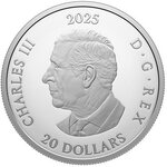 Pièce de monnaie en Argent 20 Dollars g 31.39 Millésime 2025 TRIPLE MAPLE