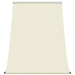 vidaXL Auvent rétractable crème 150x150 m tissu et acier