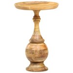 vidaXL Table d'appoint ronde 43x43x66 cm Bois de manguier massif