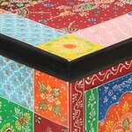 vidaXL Buffet peint à la main avec portes 53x30x75 cm Bois de manguier