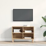 vidaXL Meuble TV Chêne Artisan 69 5x30x50 cm Bois d'ingénierie