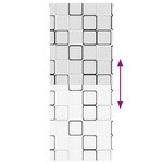 vidaXL Store enrouleur de douche 90x240 cm largeur du tissu 86 cm