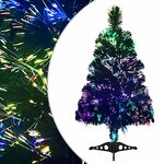 vidaXL Arbre de Noël artificiel Fibre optique 64 cm Vert