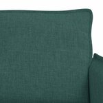 vidaXL Canapé 2 Pièces Vert foncé 196 x 82 x 85 cm tissu