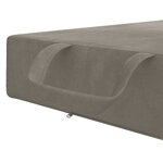 vidaXL Canapé-lit pliable 90 x 67 x 45 cm Gris clair