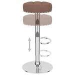 vidaXL Tabourets de bar lot de 2 marron tissu