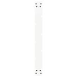 vidaXL Pieds de table à manger en U 3 pièces Blanc 80 x (72-73) cm Acier