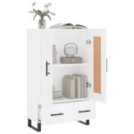vidaXL Buffet haut blanc 69 5x31x115 cm bois d'ingénierie