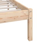 vidaXL Cadre de lit bois de pin massif 100x200 cm