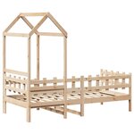 vidaXL Lit de jour avec toit 80x200 cm bois de pin massif