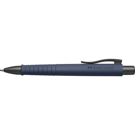 Stylo-bille poly ball xb pointe large navy blue faber-castell