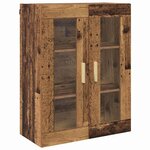 vidaXL Haut Armoire Bois Ancien 69 5 x 34 x 180 cm Bois d'ingénierie