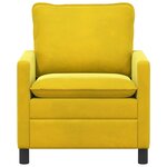 vidaXL Canapé Jaune 76 x 81 x 87 5 cm Velours