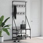 vidaXL Porte-vêtements et rangement des chaussures sonoma gris