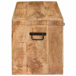 vidaXL Boîte de rangement avec stockage Marron Bois de mangue massif
