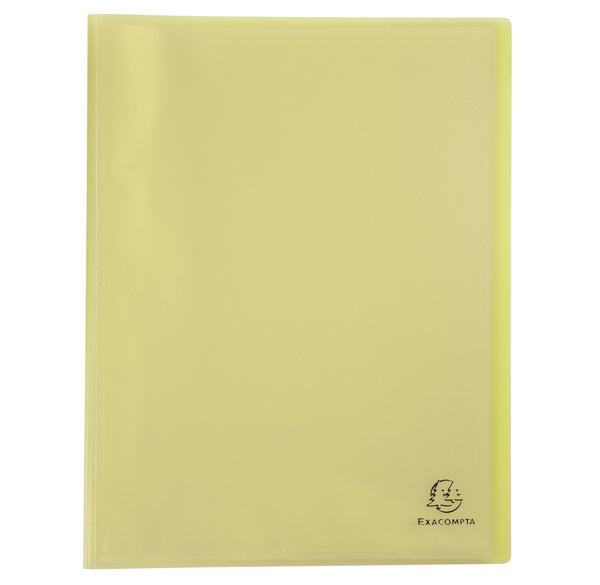 Protège-documents En Polypropylène Semi Rigide Chromaline Pastel 80 Vues - A4 - Jaune - X 10 - Exacompta