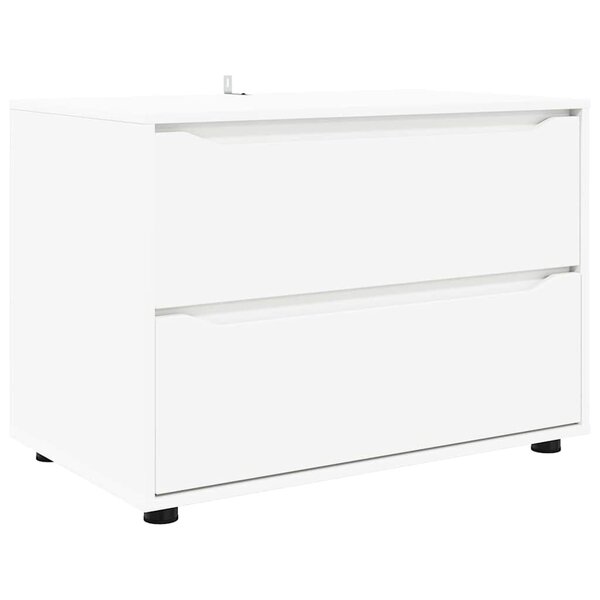vidaXL Armoire de rangement Blanc 80 x 48 x 57 cm Bois d'ingénierie