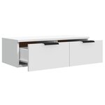 vidaXL Armoire murale blanc 68x30x20 cm bois d'ingénierie
