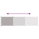 vidaXL Auvent latéral rétractable de patio 600x160 cm gris