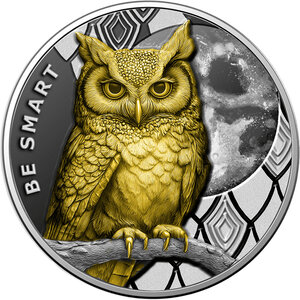 Monnaie OWL Be Smart 1 Oz Argent 1000 Francs Cameroon 2026