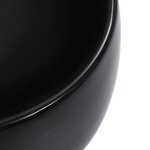 vidaXL Lavabo 44 5 x 39 5 x 14 5 cm Céramique Noir