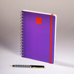 Thé des Ecrivains - COLORI CARNET SPIRALES 15x21 VIOLET