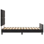 cadre de lit vidaXL Noir 90x200 cm Velours
