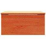 vidaXL Table de chevet avec tiroir 2 Pièces Marron cire 37 x 35 x 18 5 cm