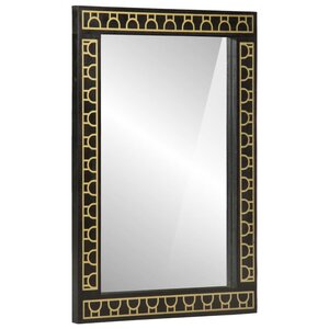 vidaXL Miroir de bain 50x70x2 5 cm bois de manguier massif et verre