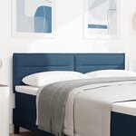 Tête de lit vidaXL Design Lignes Bleu 160 cm Tissu