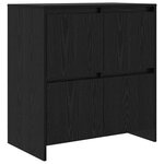 vidaXL Buffet 2 Pièces Chêne noir 70 x 41 x 75 cm Bois d'ingénierie