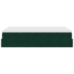 vidaXL Lit ottoman avec matelas vert foncé 120x190 cm velours