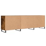 vidaXL Meuble TV chêne fumé 150x30x50 cm bois d'ingénierie