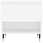 vidaXL Tables basses 2 Pièces blanc 50x46x50 cm bois d'ingénierie