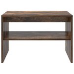 vidaXL Table basse Chêne fumé 60 x 50 x 40 cm Bois d'ingénierie
