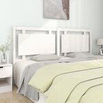 vidaXL Tête de lit Blanc 185 5x4x100 cm Bois massif de pin